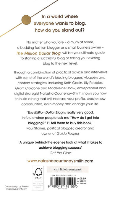 The Million Dollar Blog Natasha Courtney-Smith / Наташа Кортни-Смит 9780349418155-2