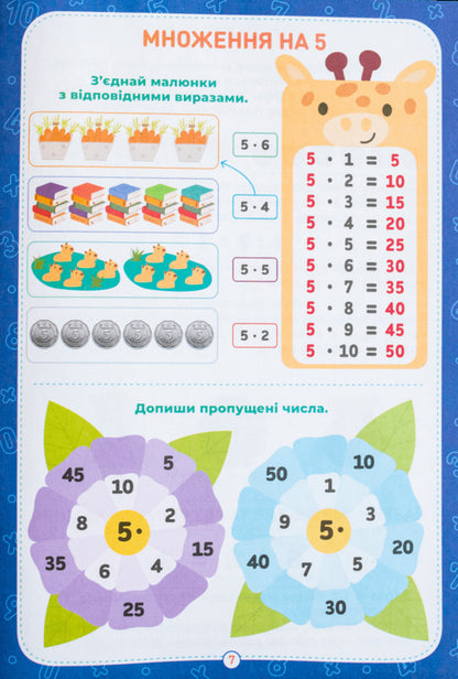 The Multiplication Table Is Easy Workbook Of Practical Exercises 2-3 Grade - Таблиця множення легко Зошит двих вправ 2-3 клас - Author not specified 4827074953959-4