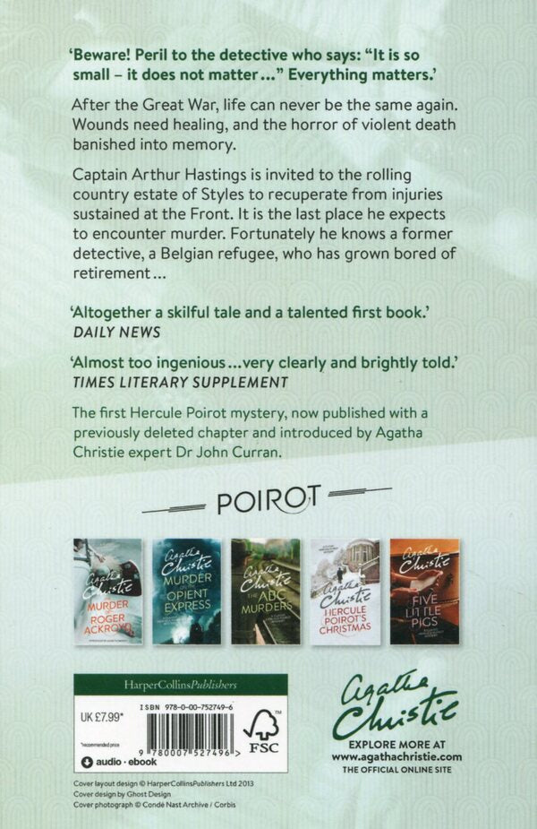 The Mysterious Affair At Styles Agatha Christie / Агата Кристи 9780007527496-2