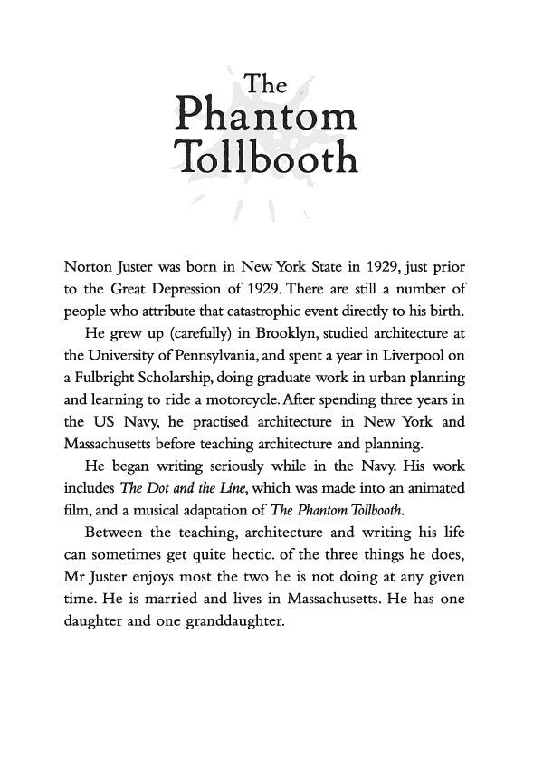 The Phantom Tollbooth Norton Jaster / Нортон Джастер 9780007263486-3