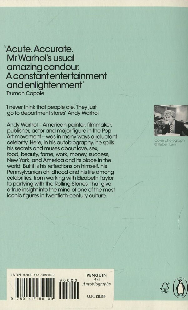 The Philosophy Of Andy Warhol Andy Warhole / Энди Уорхол 9780141189109-2