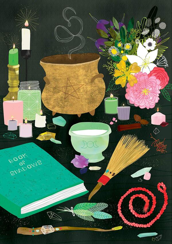 The Practical Witch's Spell Book Cerridwen Greenleaf / Керридвен Гринлиф 9780762493203-5