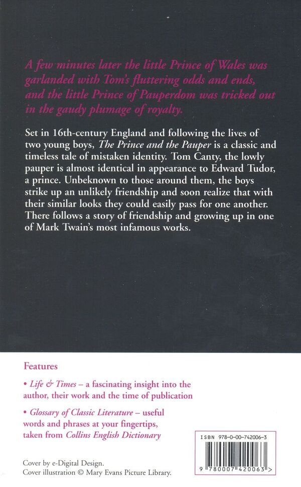 The Prince and the Pauper / The Prince and the Pauper Марк Твен 978-0-00-742006-3-3