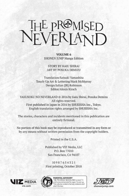 The Promised Neverland. Volume 6 Kaiu Shirai / Каиу Сираи 9781974701476-5