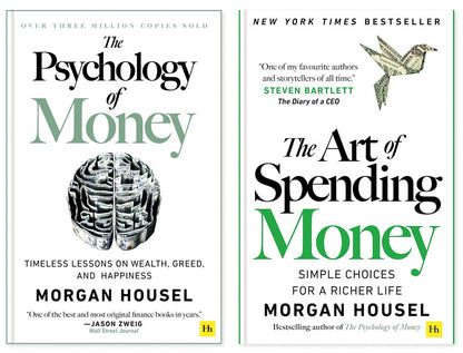 The Psychology Of Money + The Art Of Spending Money (Set Of 2 Books) Morgan Housel / Морган Хаусел 9780857197689,9781804091890-1