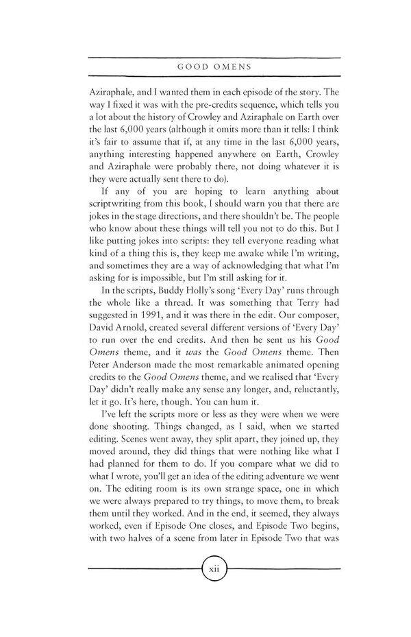 The Quite Nice and Fairly Accurate Good Omens Script Book / The Quite Nice and Fairly Accurate Good Omens Script Book Нил Гейман 9780062896902-2