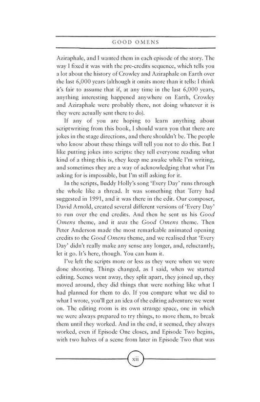 The Quite Nice and Fairly Accurate Good Omens Script Book / The Quite Nice and Fairly Accurate Good Omens Script Book Нил Гейман 9780062896902-2