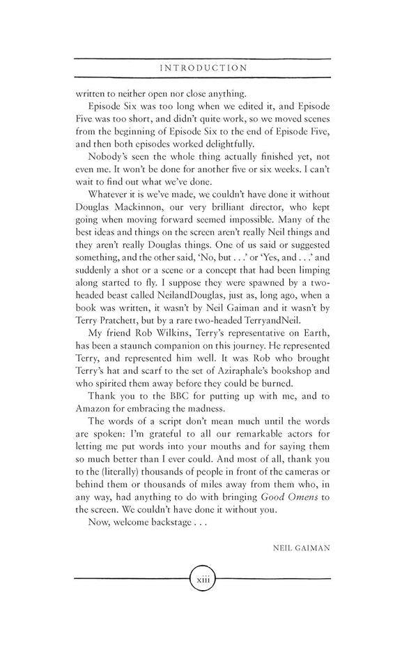 The Quite Nice and Fairly Accurate Good Omens Script Book / The Quite Nice and Fairly Accurate Good Omens Script Book Нил Гейман 9780062896902-3