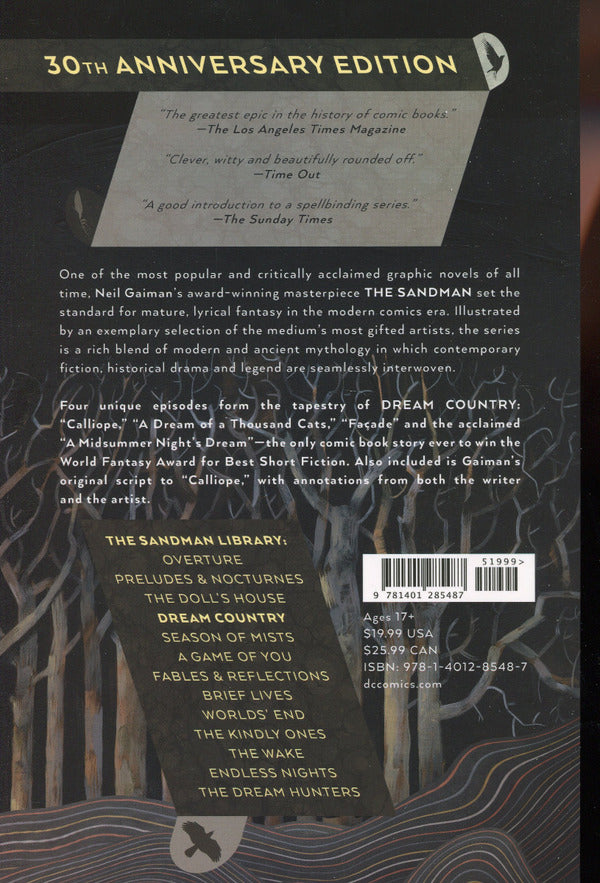 The Sandman. Volume 3. Dream Country / The Sandman. Volume 3. Dream Country Нил Гейман 9781401285487-2