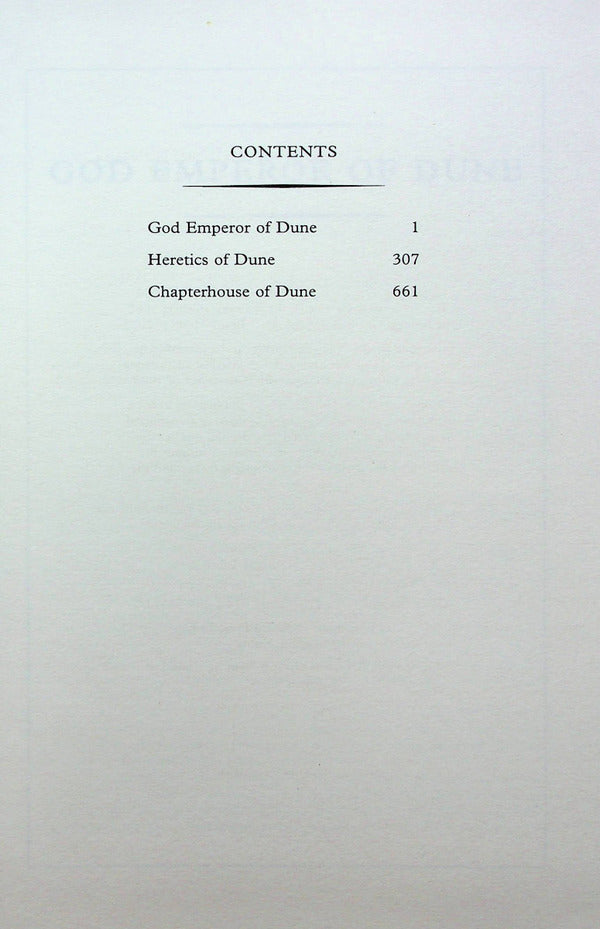 The Second Great Dune Trilogy. God Emperor of Dune, Heretics of Dune, Chapter House Dune / The Second Great Dune Trilogy. God Emperor of Dune, Heretics of Dune, Chapter House Dune Фрэнк Герберт 978-1-3996-0515-1-3