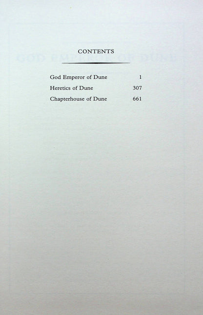 The Second Great Dune Trilogy. God Emperor of Dune, Heretics of Dune, Chapter House Dune / The Second Great Dune Trilogy. God Emperor of Dune, Heretics of Dune, Chapter House Dune Фрэнк Герберт 978-1-3996-0515-1-3