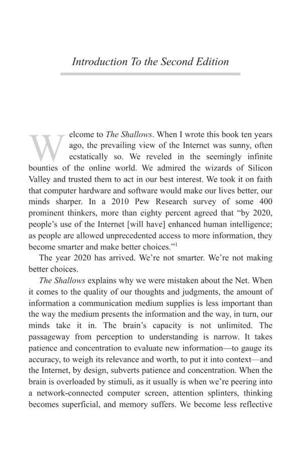 The Shallows. How the Internet Is Changing the Way We Think, Read and Remember / The Shallows. How the Internet Is Changing the Way We Think, Read and Remember Николас Карр 9781838952587-4