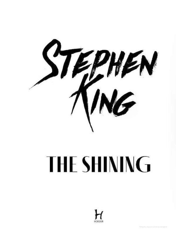 The Shining Stephen King / Стивен Кинг 9781444720723-2