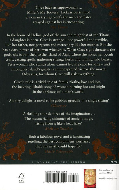 The Song Of Achilles + Circe Set Of 2 Books Madeleine Miller - Мадлен Миллер 9781408891384,9781408890042-5