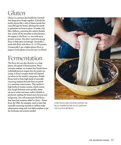 The Sourdough School. The Ground-Breaking Guide to Making Gut-Friendly Bread / The Sourdough School. The Ground-Breaking Guide to Making Gut-Friendly Bread Ванесса Кимбелл 9780857833662-3