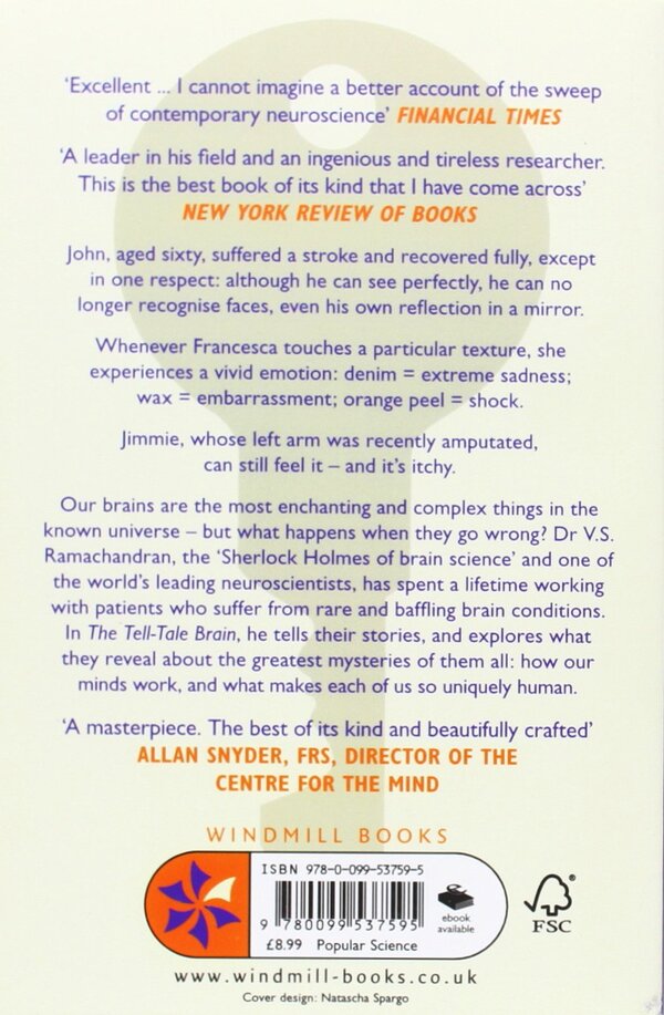 The Tell-Tale Brain. Unlocking the Mystery of Human Nature / The Tell-Tale Brain. Unlocking the Mystery of Human Nature Вилейанур Рамачандран 9780099537595-2