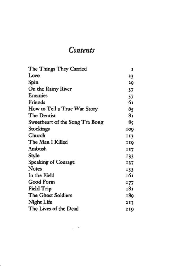 The Things They Carried Tim O'Brien / Тим О'Брайен 9780006543947-5