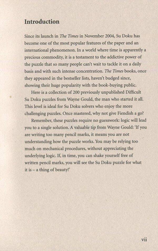 The Times Difficult Su Doku Book 1: 200 Dreadfully Tricky Su Doku Puzzles / Author not specified 9780007232529-4