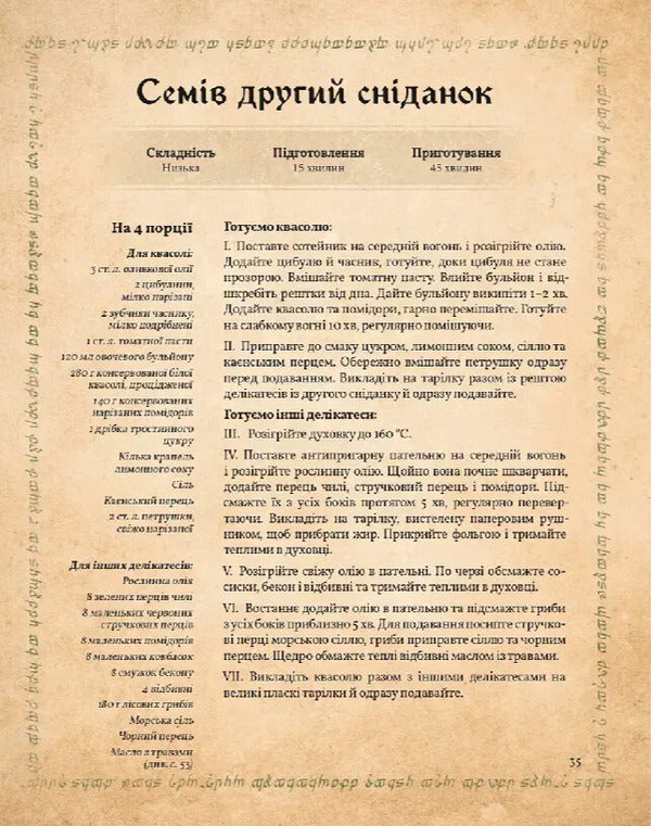 The Unofficial Cookbook Of The Lord Of The Rings / Неофіційна кулінарна книга Володаря Перснів Tom Grimm / Том Грімм 9786178168421-4