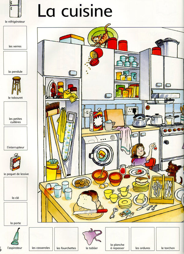 The Usborne First Thousand Words In French Sticker Book (+Stickers) Heather Amery / Хизер Амери 9781409580225-6
