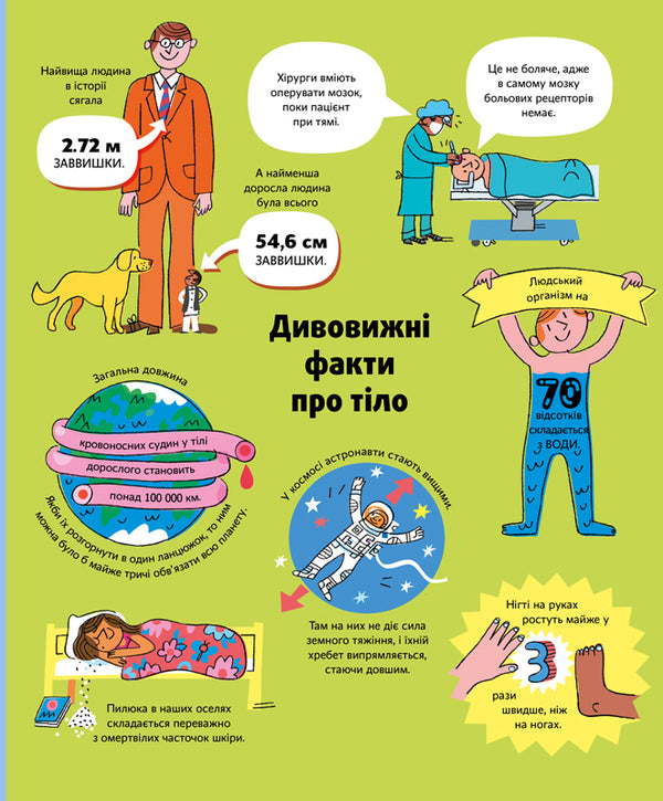The big book about the body / Велика книга про тіло Минна Лейси 978-617-7688-09-8-6
