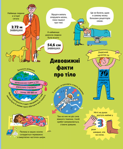 The big book about the body / Велика книга про тіло Минна Лейси 978-617-7688-09-8-6