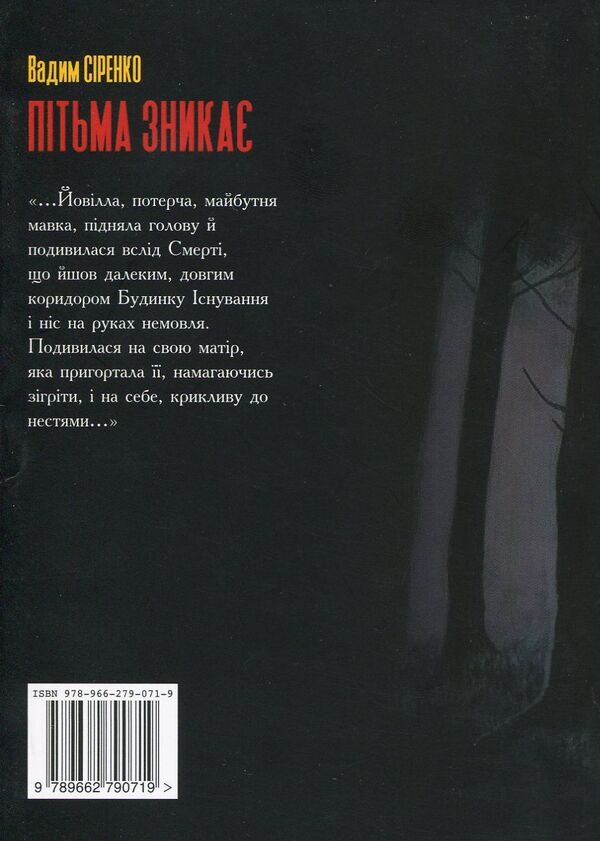 The darkness disappears / Пітьма зникає Вадим Сиренко 978-966-279-071-9-2