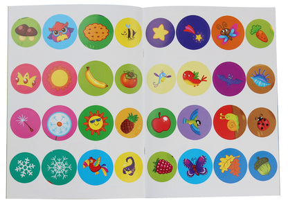 The first coloring pages with a color outline for babies. Wild animals. 32 large stickers / Перші розмальовки з кольоровим контуром для малюків. Дикі тварини. 32 великі наліпки  978-966-987-420-7-5