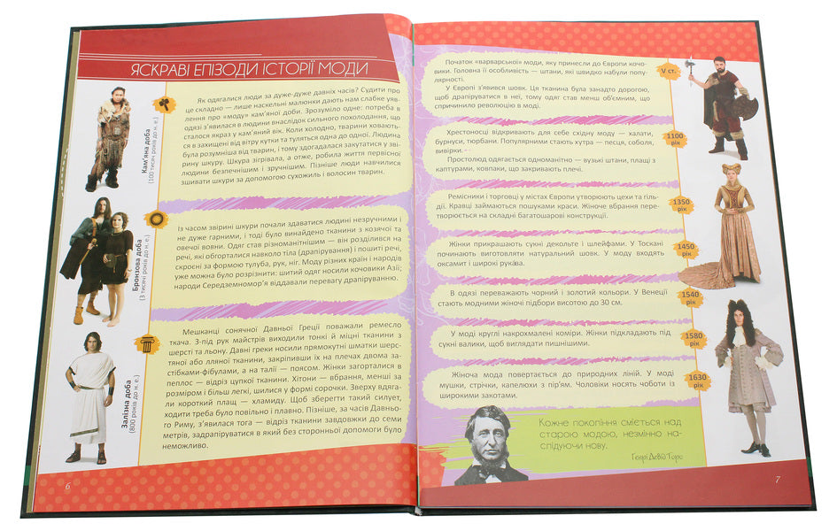 The first school encyclopedia. History of fashion / Перша шкільна енциклопедія. Історія моди Марина Нечай 978-617-7775-06-4-4