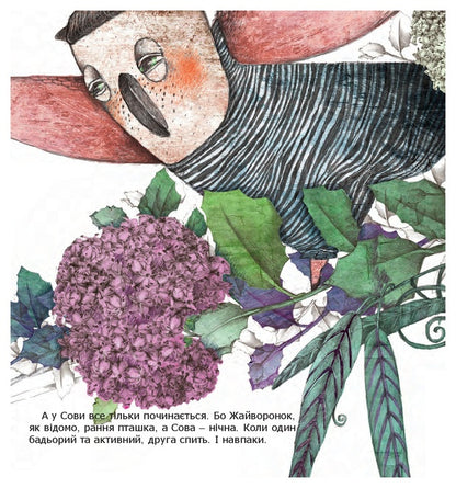 The owl who wanted to become a lark / Сова, яка хотіла стати жайворонком Галина Вдовиченко 978-617-614-164-8-6