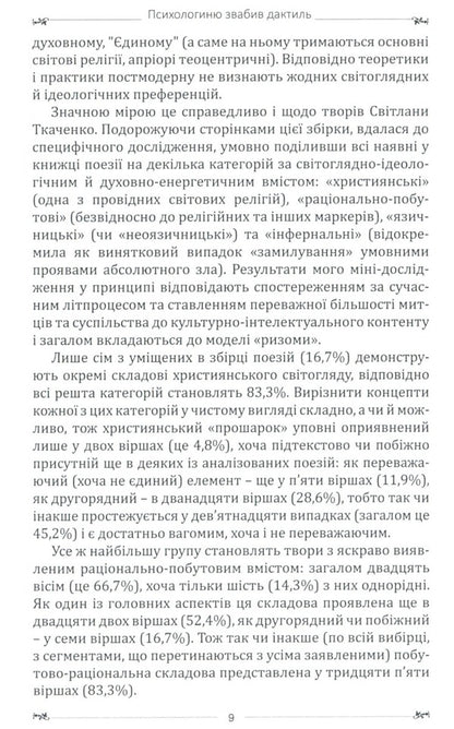 The psychologist was lured by a dactyl / Психологиню звабив дактиль Светлана Ткаченко 978-617-8082-07-9-6