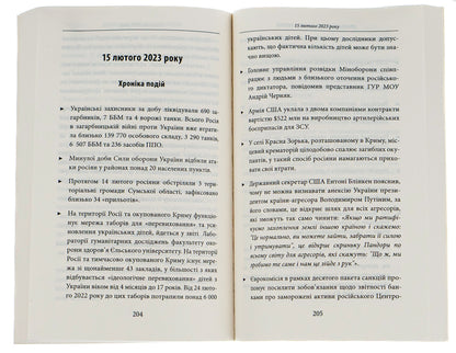 The twelfth month of the war. Chronicle of events. Speeches and addresses of the President of Ukraine Volodymyr Zelenskyi / Дванадцятий місяць війни. Хроніка подій. Промови та звернення Президента України Володимира Зеленського  978-617-551-375-0-6
