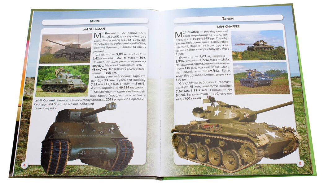 The world around us.Tanks and armored combat vehicles / Світ навколо нас. Танки та бойові броньовані машини Дмитрий Турбанист 978-966-987-800-7-4