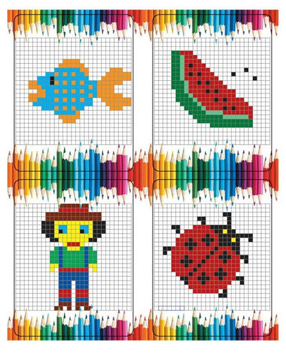 The world of pixel-ART hobbies. Unscramble and color / Світ захоплень піксель-АРТ. Розшифруй та розфарбуй Валентина Завгородня 9786170931382-6