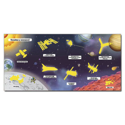 The world of technology. Book with stickers. Red / Світ техніки. Книжка з наліпками. Червона  978-617-536-814-5-4