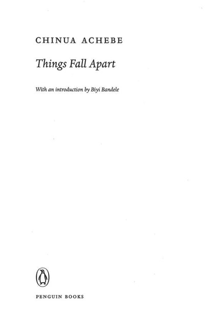 Things Fall Apart Chinua Achebe / Чинуа Ачебе 9780141023380-4