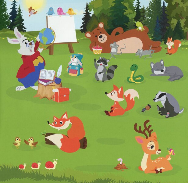 Think About It Find The Differences Bunny Teacher - Помркуй Знайди вдмнност Зайчик-учитель - Author not specified 9789669397782-3