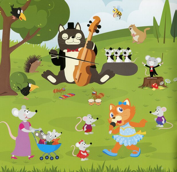 Think About It Find The Differences Music Cat - Помркуй Знайди вдмнност Котик-музика - Author not specified 9789669397775-2