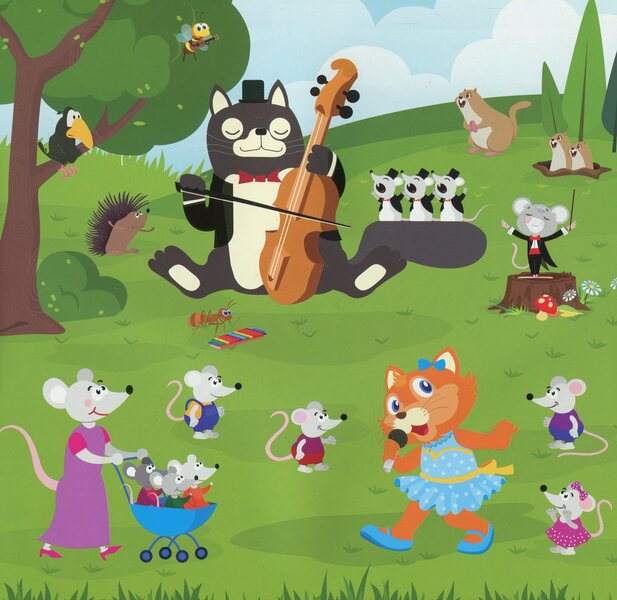 Think About It Find The Differences Music Cat - Помркуй Знайди вдмнност Котик-музика - Author not specified 9789669397775-3