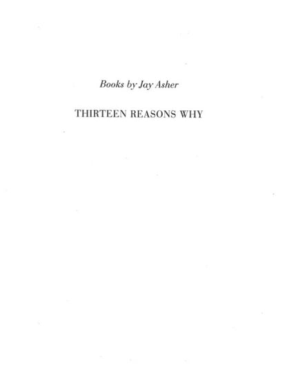 Thirteen Reasons Why Jay Asher / Джей Эшер 9780141387772-4