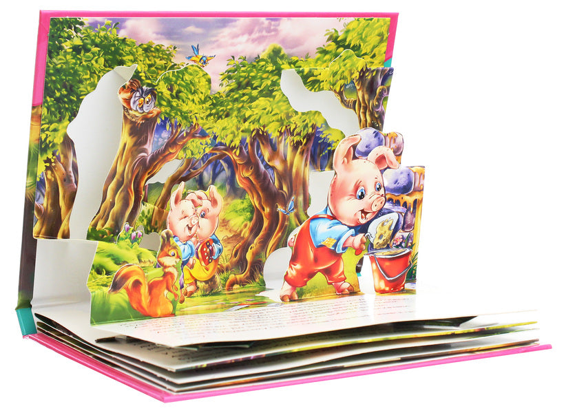 Three little pigs.Panorama book / Троє поросят. Книжка-панорамка  978-966-750-078-8-3