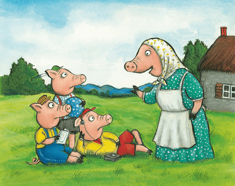 Three little pigs and an angry wolf / Троє маленьких поросят і злий вовк Аксель Шеффлер 9786175230572-3