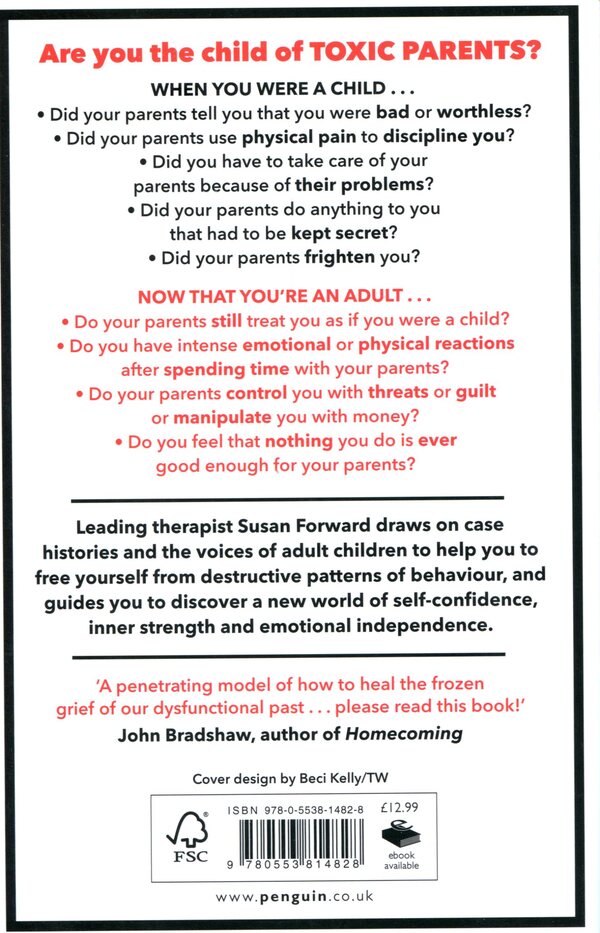Toxic Parents. Overcoming Their Hurtful Legacy & Reclaiming Your Life Susan Forward / Сюзан Форвард 9780553814828-2