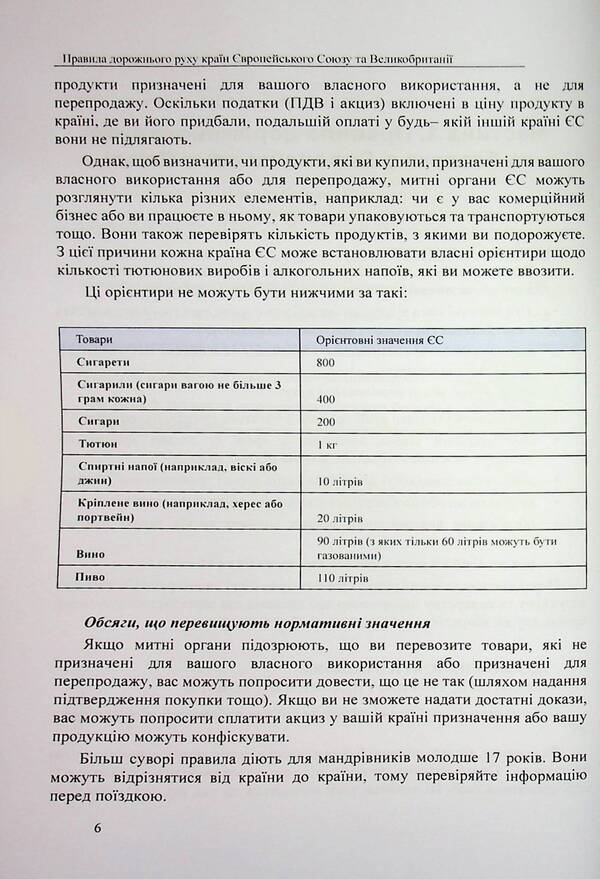 Traffic Rules of European Union and UK countries / Правила дорожнього руху країн Європейського Союзу та Великобританії В. Станич 978-617-7931-78-1-6