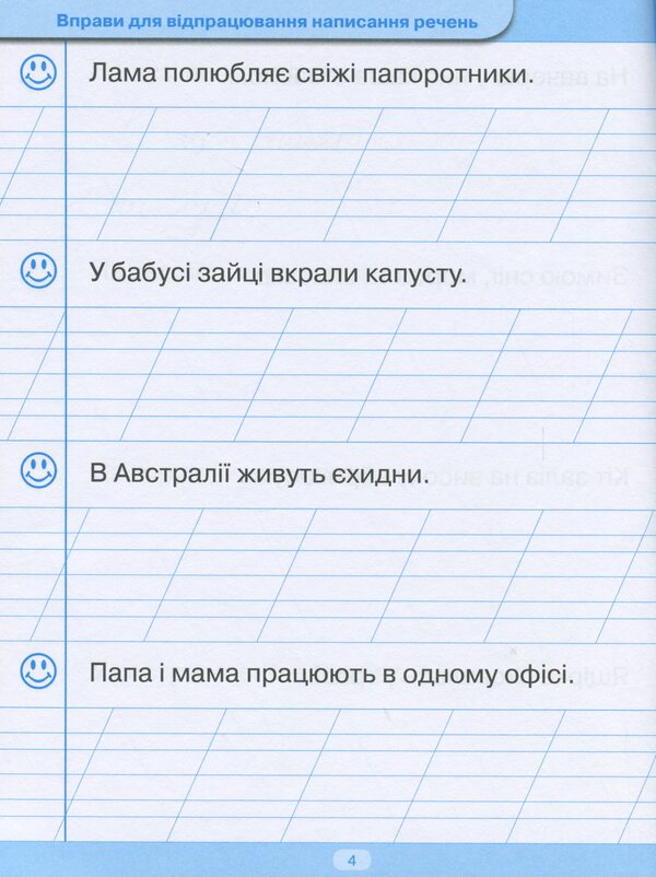 Trainer For Writing Down Sentences And Texts / Тренажер для списування речень і текстів Anastasia Fisyna / Анастасія Фісіна 9789669396945-5