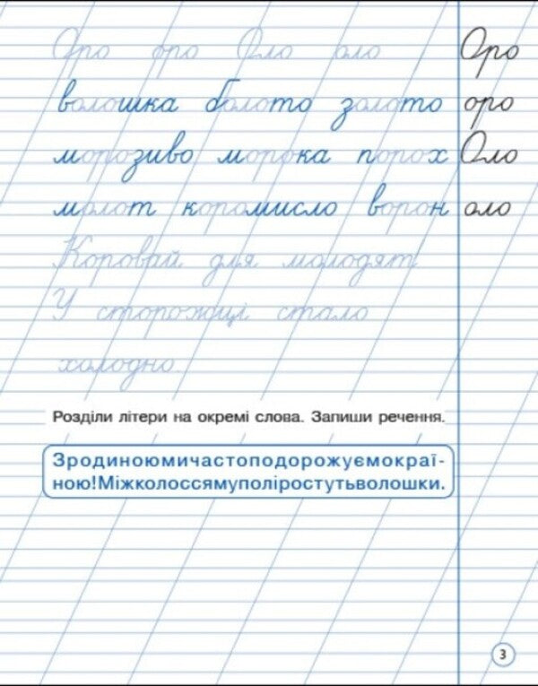 Training notebook. 2nd class. Neat writing. Notebook 2 / Тренувальний зошит. 2 клас. Охайне письмо. Зошит 2 К. Ильченко 9786170976123-6