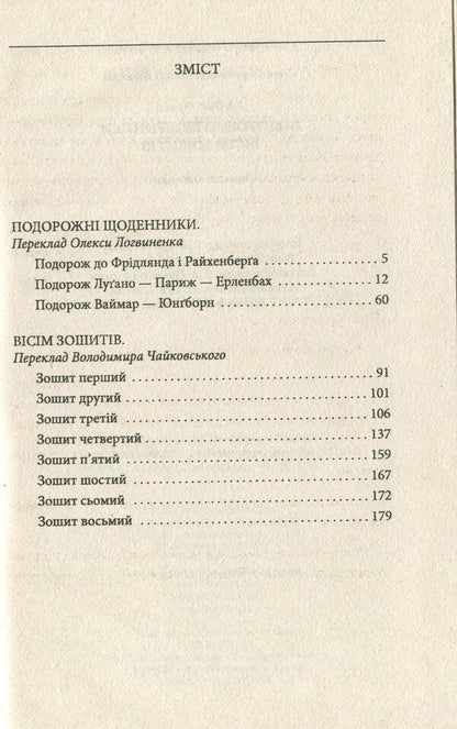 Travel diaries. Eight notebooks / Подорожні щоденники. Вісім зошитів Франц Кафка 978-966-03-9087-4-4