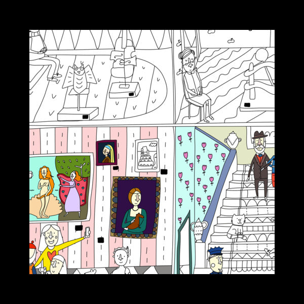 Treasures of world museums. Coloring book / Скарби музеїв світу. Розмальовка  -4