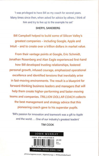 Trillion Dollar Coach / Trillion Dollar Coach Эрик Шмидт, Джонатан Розенберг, Алан Игл 978-1-473-67598-8-2