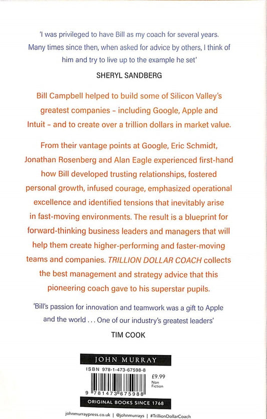 Trillion Dollar Coach / Trillion Dollar Coach Эрик Шмидт, Джонатан Розенберг, Алан Игл 978-1-473-67598-8-2